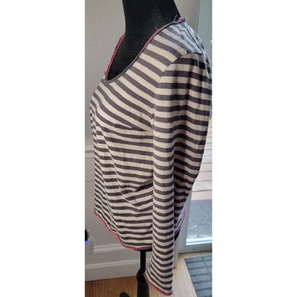 Boden striped long sleeve tee, sz12 - Picture 2 of 5